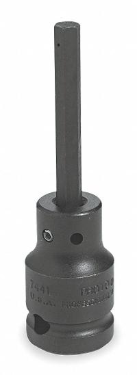 PROTO Impact Socket Bit : SAE, 7/16 in Tip Size, 3 1/4 in Overall Lg, Fixed Insert, J74417/16. Key specifications — attr1204700: Fixed Insert; attr1204712: PROTO.