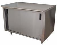 ADVANCE TABCO Cabinet Workbench: Stainless Steel, 48 in x 30 in, 500 lb Overall Load Capacity (MPN CB-SS-304M). Key specifications — Assembly: Fully Assembled; Brand: ADVANCE TABCO.