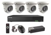 VITEK Video Surveillance Digital Systems: Turret, 4 Cameras Included, 2.8 mm Max Focal Lg, 5MP (MPN VT-TH5KT410TA-2). Key specifications — Brand: VITEK; Camera Operating Voltage: 12V DC; Camera Resolution: 5MP; Lens Type: Fixed.