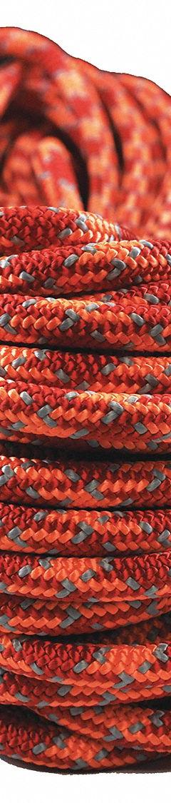 INFERNO Rigging and Climbing Rope: Double Braid, 15/32 in Dia, 600 lb Working Load Limit, Polyester (MPN AG24SP118-120ROG). Key specifications — Brand: INFERNO; Rope Type: Dynamic; Third Color: Gray.