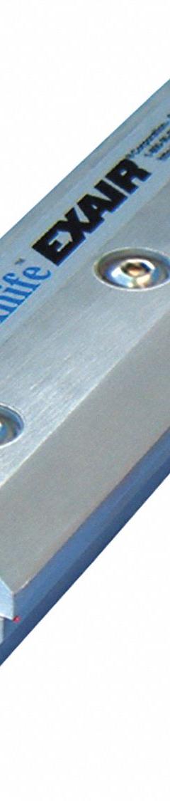 EXAIR Aluminum Super Air Knife,72": 72 in Air Slot Wd, Aluminum, 0.002 in Air Slot Ht, 110072. Key specifications — attr294740: EXAIR; attr293436: 110072.