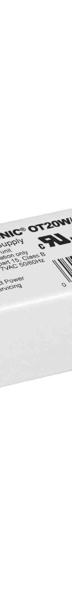 LEDVANCE LED Driver: Class 2, 20 W Max. Power Output, 120 to 277V AC, 12V DC, No Dimming (MPN OT20W/12V/UNV). Key specifications — Brand: LEDVANCE; Output Voltage: 12V DC; Dimming Method: No Dimming.