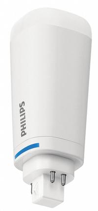 PHILIPS Compact LED Bulb: Type A, 4-Pin (GX24q), Tube, LED, 3500K, 1,200 lm Light Output, Dimmable (MPN 10.5PL-C/T LED/26V-3500 IF 4P 10/1). Key specifications — Brand: PHILIPS; Bulb Designation: 10.5PL-C/T LED/26V-3500 IF 4P 10/1; Dimmable: Yes; Color Temperature: 3500K.
