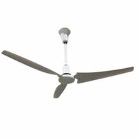 VES Ceiling Fan: 8,738 cfm Airflow, 60 in Blade Dia, 5 Speeds, 120V AC, Single Phase, White, 0.5 A (MPN 117700). Key specifications — Voltage: 120V AC; Light Kit: No; Number of Speeds: 5; Phase: Single; Current: 0.5 A; Brand: VES.