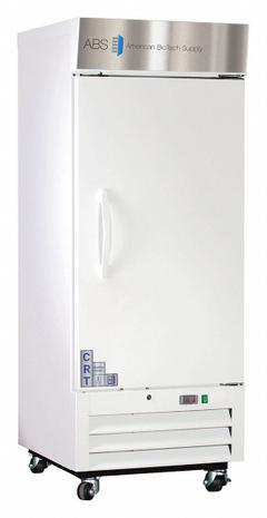 AMERICAN BIOTECH SUPPLY Pharmacy Refrigerator: 12 cu ft, Upright, 2°C to 7°C, 29 3/4 in Overall Dp (MPN PH-ABT-HC-S12S). Key specifications — Door Opening Style: Right; Color: White; Alarm Type: Temperature; Manufacturer Part Number: PH-ABT-HC-S12S; Brand: AMERICAN BIOTECH SUPPLY; Product Type: Pharmacy Refrigerator; Door Type: Swing Solid; Refrigerant Type: R-290.
