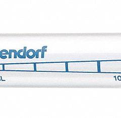 EPPENDORF Pipettor Tip: Non-Sterile, 10 mL Capacity, Individually Wrapped, No Filter, Clear, 100 (MPN 0030089677). Key specifications — Brand: EPPENDORF; Color: Clear; Material: Biomedical Grade Plastic; Sterility: Non-Sterile; For Pipette Type: Eppendorf Pipettor; Includes Filter: No Filter; Configuration: Individually Wrapped.