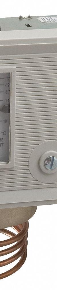 Refrigeration Control: Temp Control, 0°F to 55°F, SPST, Closes on Rise, Normally Open (MPN O10-1418). Key specifications — Manufacturer Part Number: O10-1418; Voltage: 240V AC; Brand: RANCO; Capillary Type: Air Coil with Remote Bulb.