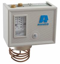 Refrigeration Control: Temp Control, 0°F to 55°F, SPST, Closes on Rise, Normally Open (MPN O10-1418). Key specifications — Manufacturer Part Number: O10-1418; Voltage: 240V AC; Brand: RANCO; Capillary Type: Air Coil with Remote Bulb.