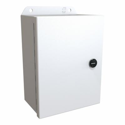 HAMMOND Electrical Enclosure: Steel, 8 in x 6 in x 4 in, NEMA 12/13/3R/4, w/Panel - Steel Washdown Enclosures