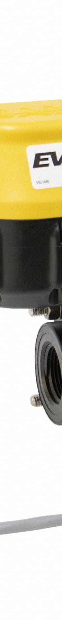 BANJO Electrically Actuated Two-Way Ball Valve: 1 in Nominal Valve Size, 24V DC, Three-Piece, Female (MPN EVX10124). Key specifications — Actuator Features: Position Indicator; Brand: BANJO.