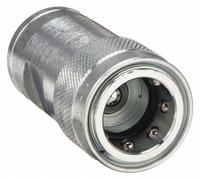 PIONEER Hydraulic Quick Connect Hose Coupling: 1/2 in Coupling Size, Steel, 45.42 lpm Max. Flow Rate (MPN 4050-4). Key specifications — Body Material: Steel; Valve Type: Ball; Thread Size: 1/2"-14; Brand: PIONEER.
