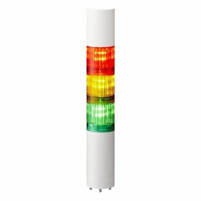 PATLITE Tower Light Assembly: 3 Tier, Sounder Tier Included, IP54, Amber/Green/Red - Three-Tier Tower Light Assemblies