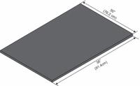 INSTOCK Work Surfaces: 36 in Overall Lg, 30 in Overall Wd, 1 in Countertop Thick, Black, Epoxy (MPN GRLE3630-1). Key specifications — Brand: INSTOCK; Color: Black; Material: Epoxy.