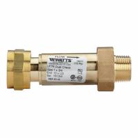 WATTS Backflow Preventer: LF7R, 1 in Pipe Size, Female Meter Swivel x Union MNPT, 26 gpm Flow Rate (MPN 1X3/4 LF7R10-U3). Key specifications — Brand: WATTS; Connection Type: Female Meter Swivel x Union MNPT.