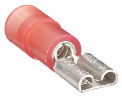 GRAINGER Wire Disconnect: Female Socket, Red, Nylon, Partial Coverage - Partially Insulated Quick Disconnects