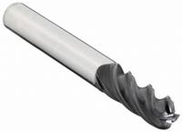 OSG Ball End Mill: Carbide, TiAlN Coated, 4 Flute, 5/16" Mill Dia, 3/4" LOC, 2-1/2" OAL (MPN VG441-3125-BN)