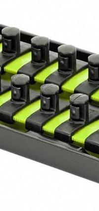 ERNST MANUFACTURING Socket Organizer: Yellow, 3 5/8 in Overall Wd, 18 Posts/Slots, Sockets (MPN 8562HV). Key specifications — attr1125333: (18) Socket Clips; attr1125346: ERNST MANUFACTURING; attr1125347: Yellow; attr1136588: Sockets; attr1125364: Socket Bit Tray.