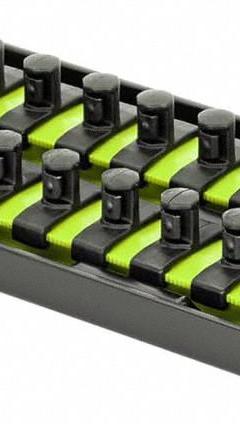 ERNST MANUFACTURING Socket Organizer: Yellow, 3 5/8 in Overall Wd, 18 Posts/Slots, Sockets (MPN 8562HV). Key specifications — attr1125333: (18) Socket Clips; attr1125346: ERNST MANUFACTURING; attr1125347: Yellow; attr1136588: Sockets; attr1125364: Socket Bit Tray.