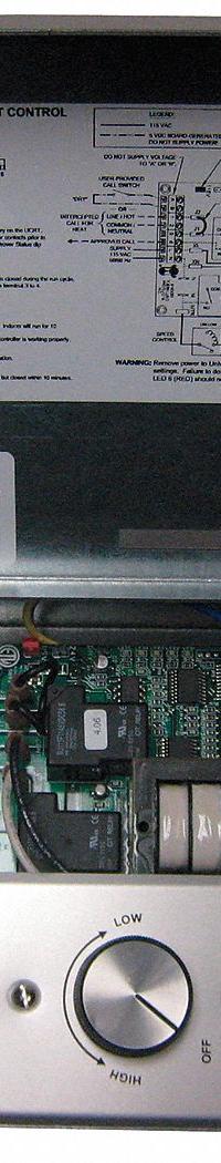 Universal Control Board: Dial, 1 Switches or Dials, 120V AC, Steel Plate, Blue Plate, 16 A (MPN UCRT). Key specifications — Brand: TJERNLUND; Reversible: Not Reversible; Input Voltage: 120V AC; Compatible with Series: RT; Plate Material: Steel.