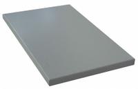 APPROVED VENDOR Replacement Shelf: Overall Dim. 34 in L x 23 in W x 1 1/2 in H, Gray (MPN AT236GP). Key specifications — Color: Gray; For Use With: 3-Sided Mesh Trucks; Brand: APPROVED VENDOR.