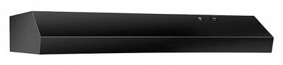 FRIGIDAIRE Range Hood: Convertible Exhaust/Recirculation, 30 in Wide, Black, Steel Housing - Residential Convertible Exhaust & Recirculation Hoods