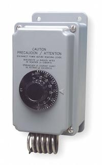 PECO Line Volt Mechanical Tstat: Heat or Cool, Plastic, 40° to 100°F, 3°F, Hydraulic Air Coil (MPN TH109-009). Key specifications — attr400419: 120 to 277V AC; attr400424: (2) SPDT, Open/Close on Rise; attr400415: 40° to 100°F; attr400417: 3°F; attr400418: Hydraulic Air Coil; attr400408: Heat or Cool; attr408361: PECO; attr400410: Plastic.