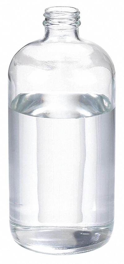 WHEATON Sampling Bottle: 1 L, Colorless, 33-400 mm, No Closure, 12, No Closure - Clear Narrow Mouth Round Glass Lab Bottles