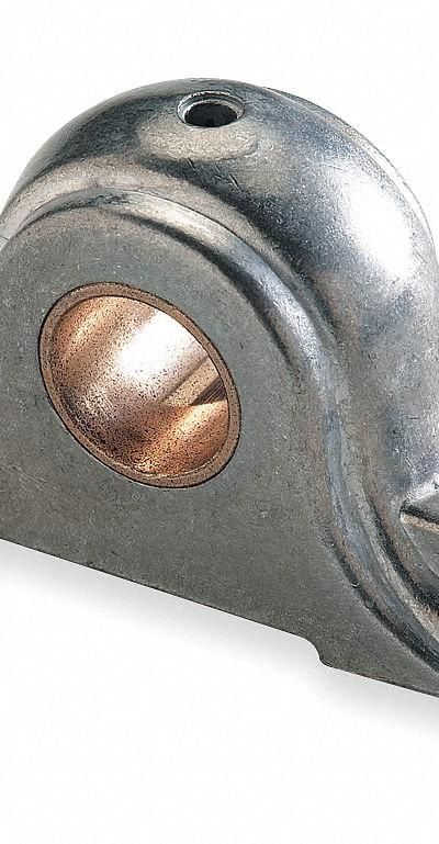 DAYTON Pillow Block Bearing: 2 Bolt - Stamped Steel Pillow Block Plain Bearings