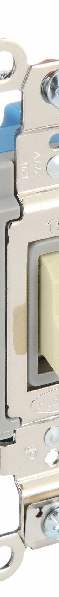 BRYANT Wall Switch: Toggle Switch, 4-Way, Maintained, Ivory, 120/277V AC, 15 A (MPN 4804I). Key specifications — Illuminated: No; Voltage Rating: 120/277V AC.