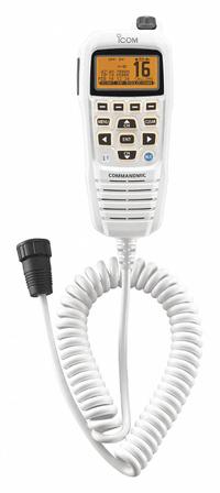 ICOM Command Microphone: Fits Icom, For M400BB/M410BB/M424G/M510/M510BB/M605 Series, 240 in Cord (MPN HM195SW 42 EXP). Key specifications — Compatible Radio Series: M400BB; Color: White; Radio Connector Type: 8-Pin Round Plug; Brand: ICOM; Manufacturer Part Number: HM195SW 42 EXP; Push To Talk: Yes.