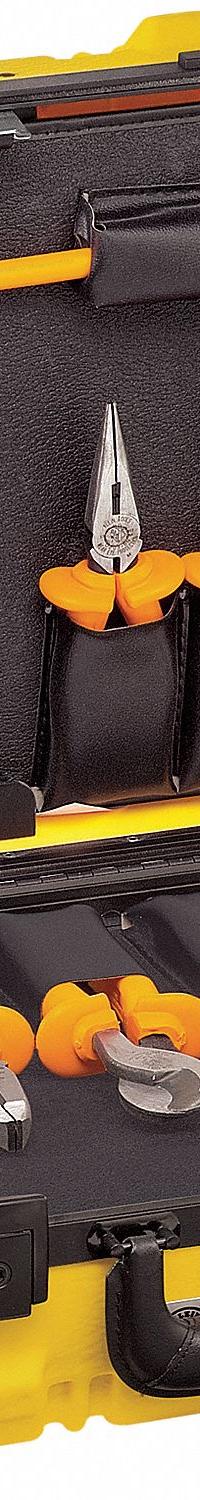 KLEIN TOOLS Insulated Tool Kit: Insulated, 13 Total Pcs, Tool Case (MPN 33525). Key specifications — attr541600: (2) Diagonal-Cutting Pliers; attr541603: None; attr541599: (1) Knife; attr541604: (1) Cable Stripper; attr541515: KLEIN TOOLS; attr548994: (1) Phillips Screwdriver.