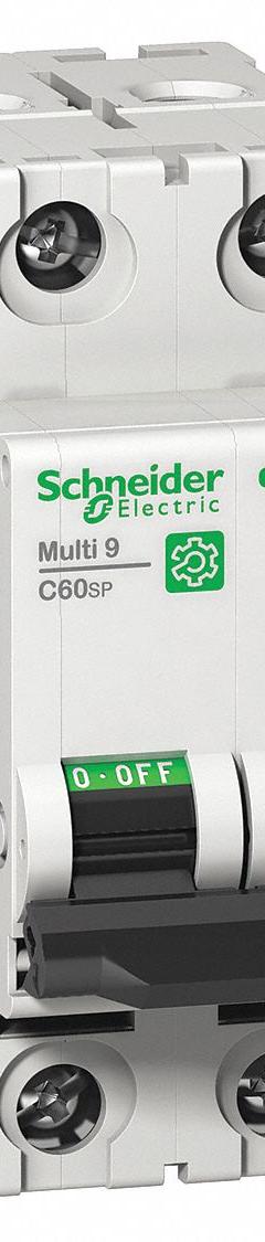 SCHNEIDER IEC Supplementary Protector: 1 A Amps, 14kA at 240V AC, Screw Clamp, C60SP, D (MPN M9F23201). Key specifications — attr195785: Screw Clamp; attr195787: 240/415/440V AC; attr195786: D; attr195783: Not Rated; attr195784: 14kA at 240V AC; attr215906: C60SP; attr211128: SCHNEIDER.