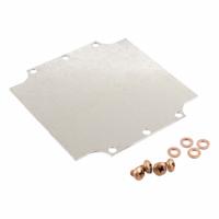 HAMMOND Inner Panel: Back Panel Panel, 5.61 in Overall Ht, 5.59 in Overall Wd, Steel, Galvanized (MPN 1590ZGRP161PL). Key specifications — Panel Style: Back Panel; Brand: HAMMOND; Finish: Galvanized; Manufacturer Part Number: 1590ZGRP161PL; Material: Steel.