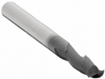 OSG Square End Mill: Carbide, TiAlN Coated, 2 Flute, 0.5 mm Mill Dia, 1.5 mm LOC - General Purpose Carbide Square End Mills