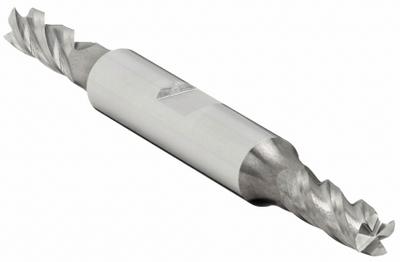 APPROVED VENDOR Square End Mill: Carbide, Double End, 4 Flute, 1/4" Mill Dia, 5/8" LOC - Double-End Carbide Square End Mills