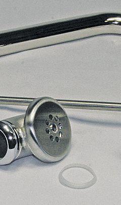 ENCORE Drain Assembly: Brass, Nickel, 4 3/8 in Overall Dia, Threaded, 1 1/2 in Pipe Dia (MPN D50-7215-IB). Key specifications — Product Type: Drain Assembly; Brand: ENCORE; Finish: Nickel; Material: Brass; Includes: Strainer.