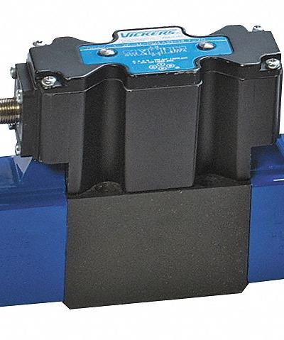 VICKERS Hydraulic Directional Valve: 21 gpm Max Flow Rate - High-Pressure Solenoid-Operated Directional Control Valves