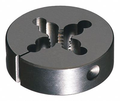 CLE-LINE Round Threading Die: #12-24 UNC, 13/16 in OD, Adj, High Speed Steel (MPN C65751) - Adjustable Round Threading Dies