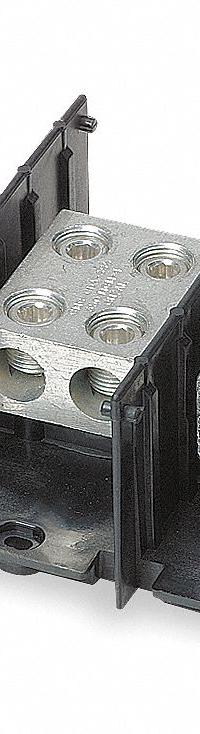 BUSSMANN Power Distribution Block: Open, Lug, Lug, 6 AWG – 500 kcmil For Line Side Wire Sizes (MPN 16504-3). Key specifications — attr1361688: Surface; attr1308686: BUSSMANN; attr1361672: Copper.