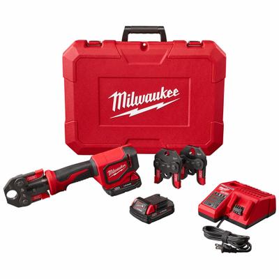MILWAUKEE Short Throw Press Tool Kit with PEX Crimp Jaws M18: M18 REDLITHIUM, Sub-Compact - Milwaukee Press Fitting Tools