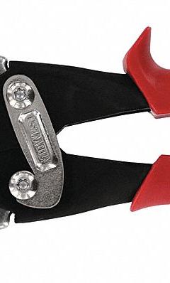MIDWEST SNIPS Aviation Snip: Left/Straight, 9 3/4 in Overall Lg, 1 1/4 in Cutting Lg, Steel, Plastic (MPN MWT-6510L). Key specifications — attr308531: Plastic; attr308530: Steel; attr308532: Steel; attr308533: Yes; attr308535: Stainless Steel; attr308541: 18 ga (Cold Rolled Steel); attr308546: Straight; attr324897: MIDWEST SNIPS.