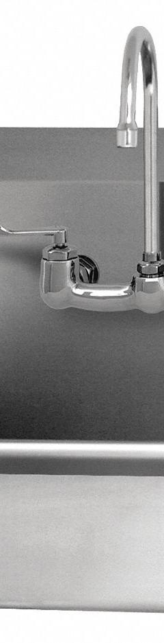 SANI-LAV Hand Sink: 1 Stations, 5 in Bowl Dp, 19 in Bowl Lg, 15 1/2 in Bowl Wd, Faucet Included (MPN 5A4F-0.5). Key specifications — Includes Side Splash: Side Splash Not Included; Series: Stainless Steel Hand Wash Sink; Brand: SANI-LAV.