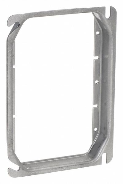 RACO Plaster Ring: Raised, 5/8 in Raised Ht, Steel, 5.88 in Overall Lg - Plaster Rings