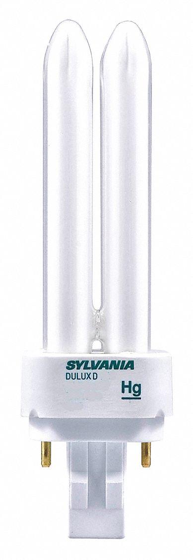 LEDVANCE/ SYLVANIA Compact Fluorescent Bulb: 2-Pin (G24d-3) - CFL Double Twin-Tube Plug-In Lamps