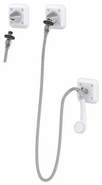 BESTCARE Shower Faucet: WHCHS, 1.5 gpm Fixed Showerhead Flow Rate, Chrome, Ligature-Resistant. Key specifications — ADA Compliant: ADA Compliant; Series: WHCHS; Connection Type: NPT; Features: Quick Disconnect; Includes: Collapsible Mounting Bracket.