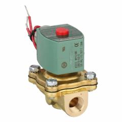 REDHAT Solenoid Valve: 2-Way, Normally Closed, 3/8 in Pipe Size, 110V AC/120V AC, Watertight (MPN 8210G001). Key specifications — Pipe Size: 3/8 in; Voltage: 110V AC; Brand: REDHAT; Coil Enclosure: Watertight.