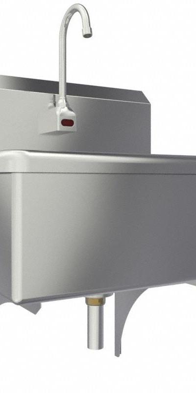 SANI-LAV Scrub Sink: 1 Stations - One-Station Wall-Mounted Hand Sinks with Faucets