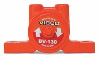 VIBCO Pneumatic Vibrator: 80 lbf, 19,000 vpm, 1/8 in NPT, BV, 76 dBA, Cast Iron, Continuous (MPN BV-130). Key specifications — attr671163: 76 dBA; attr671170: 80 lbf @ 80 psi; attr671165: 19,000 vpm @ 60 psi; attr671184: 1/8 in; attr671185: NPT; attr671192: NPT; attr671193: 1/4 in; attr671175: VIBCO.