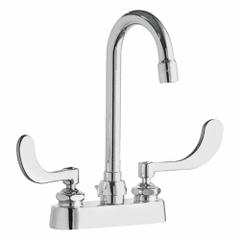 CHICAGO FAUCETS Gooseneck Kitchen/Bathroom Faucet: 894, Cast Brass, Centerset, Deck, 1 gpm Flow Rate (MPN 894-E73-317ABCP). Key specifications — Series: 894; Brand: CHICAGO FAUCETS.