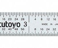 MITUTOYO Flexible Rule: 182-205, 6 in / 150 mm, 0.02 in Thick, 0.5 mm/1/64 in, Chrome, Black, Flex. Key specifications — attr939978: 1/64 in; attr934745: MITUTOYO; attr944504: Inside Read; attr944509: Chrome; attr939993: Decimal; attr986193: Etched.